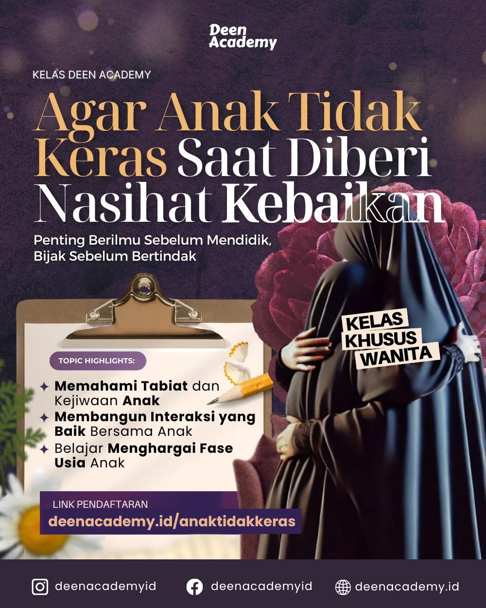 Poster Kelas Agar Anak Tidak Keras Saat Diberi Nasihat Kebaikan